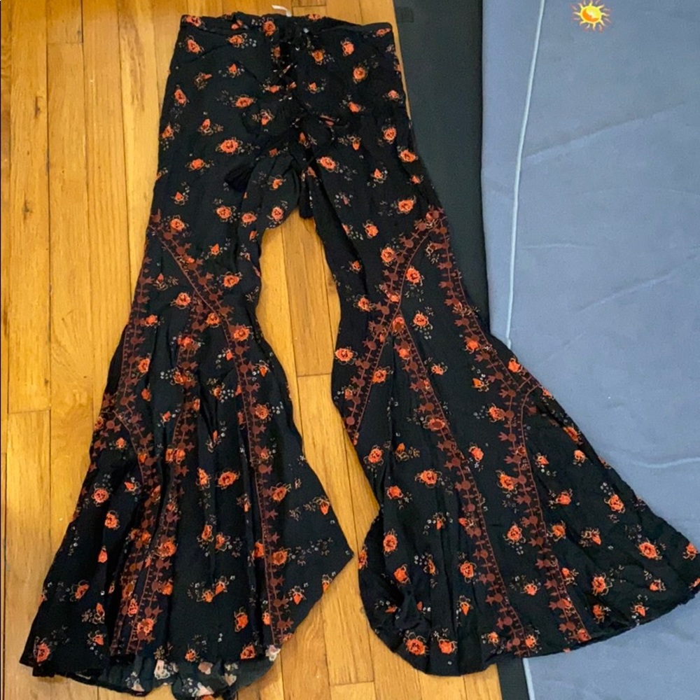 Free People Lace Up Flared Pants